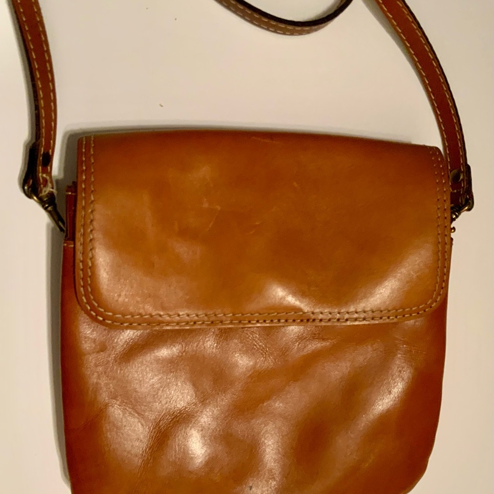 PATRICIA  NASH…Brown Leather crossbody bag